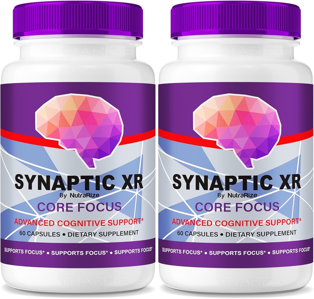 NutraRize (Pack of 2 Synaptic XR – Daily Support Capsules with a Balanced Blend for Focus, Sharpness, and Everyday Performance| Easy-to-Take Pills for Daily Wellness (120 Capsules)