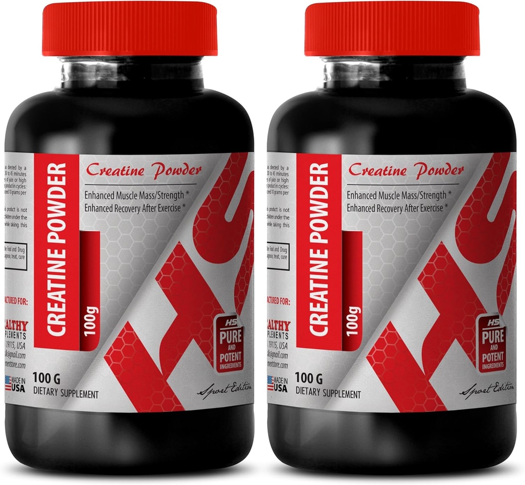 Muscle Recovery Powder - CREATINE Powder 100G - Creatine for Body Builders - 2 Bottle (Powder)