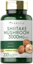 Carlyle Shiitake Mushroom Extract | 200 Capsules | Non-GMO, Gluten Free