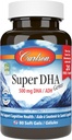 Carlson - Super DHA Gems, 500 mg DHA Supplements, 640 mg Fatty Acids, Wild-Caught Norwegian Arctic Fish Oil Concentrate, Sustainably Sourced Nordic Fish Oil Capsules, 60+20 Softgels