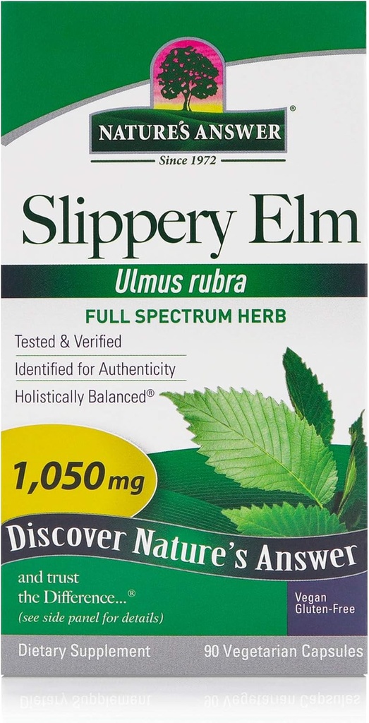 Nature'S Answer Slippery Elm Bark 1050Mg 90 Cap