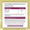 Plant Based Biotin Supplement Capsule with DHT Blockers, Omega & Biotin, Supports Keratin Synthesis | for Stronger Hair, Skin and Nails - 90 Veg Capsules