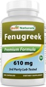Best Naturals Fenugreek Seed 610 mg 180 Capsules