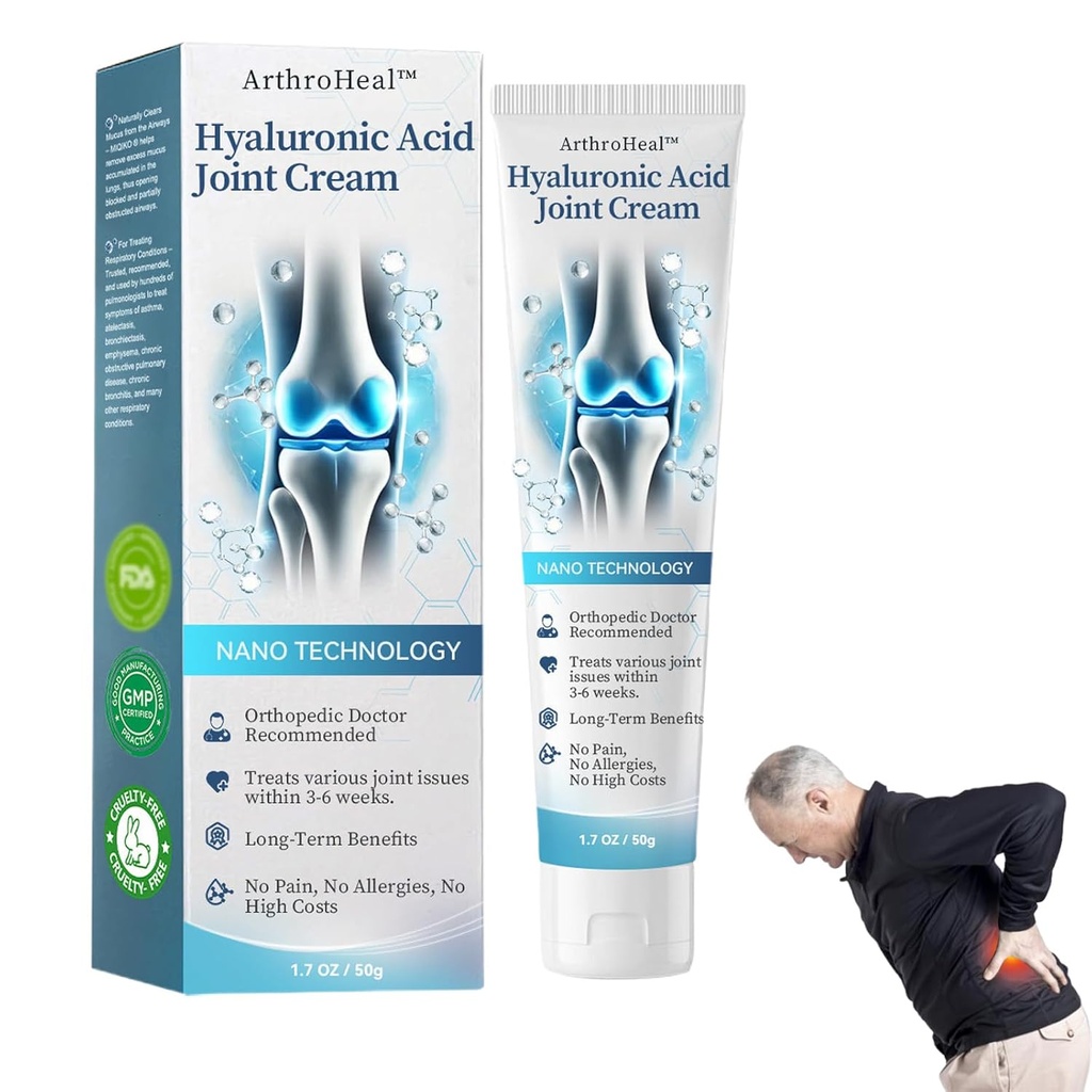 ArthroHeal Hyaluronic Acid Joint R-epair Cream,ArthroHeal Joint Cream,Quickly relieve joint discomfort, Quickly relieve joint discomfort, suitable for joint activities throughout the body (1)