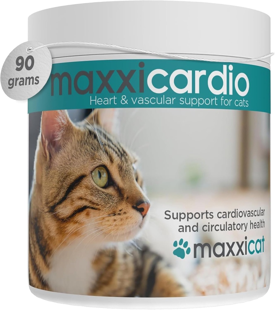 maxxipaws maxxicardio Heart & Cardiovascular Powder Supplement for Cats, 3.2oz