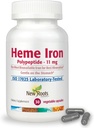 NEW ROOTS HERBAL Heme Iron Supplement with Vitamin C & B12 for Best Absorption | Iron Deficiency Support | Hemoglobin Supplements Designed by Naturopathic Doctors | Low-FODMAP (30 Capsules)