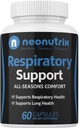Lung Detox Cleanse Supplement for Bronchial Wellness & Natural Respiratory Support for Cigarette Smokers – Vegetarian Friendly Nasal Decongestant- 60 Capsules - Made USA by Neonutrix- Non-GMO