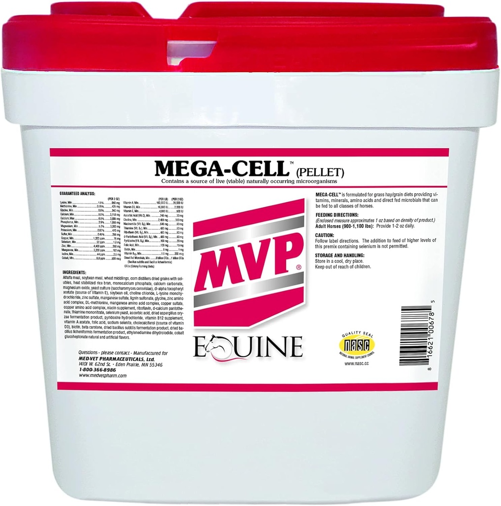 Mega-Cell (25lb) Balanced Vitamin & Mineral Support for Horses