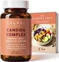 Candida Cleanse for Women – Gut & Feminine Balance with Oregano Oil, Caprylic, Probiotics, Reishi, Aloe & Black Walnut – May Help Support Digestive Comfort, Clarity, Clear Skin & Vaginal pH