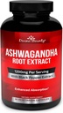 Divine Bounty Organic Ashwagandha Capsules - 1200mg Ashwagandha Powder with Black Pepper for Enhanced Absorption - Ashwaganda Supplement for Calmness & Mood Support - 90 Veggie Capsules