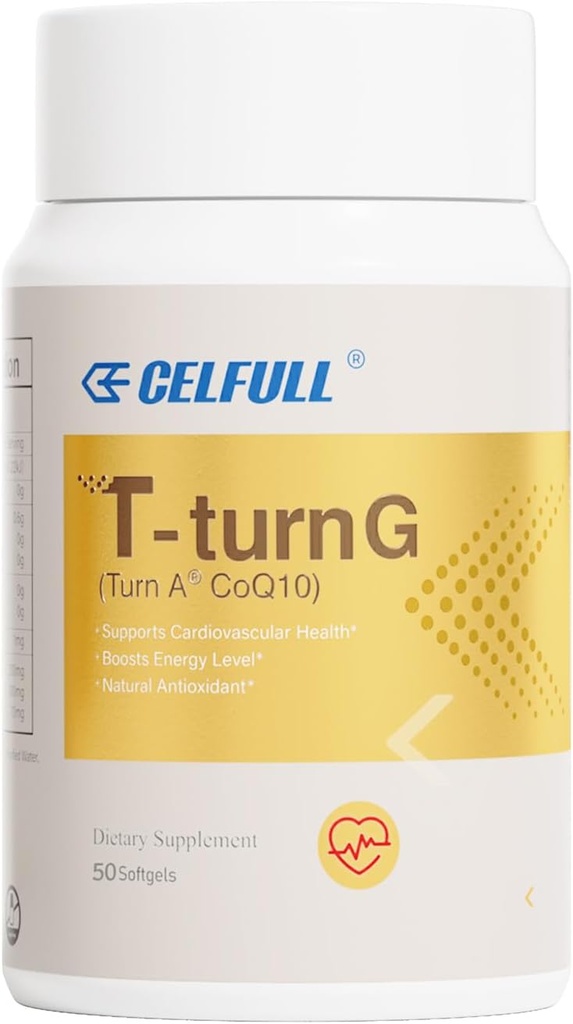 CELFULL CoQ10 200mg,Antioxidant for Heart Health & Energy Production,Coenzyme Q10 containing NAD,Alpha lipoic Acid,etc,co q 10 Supplement and Vitamins,50 Softgels