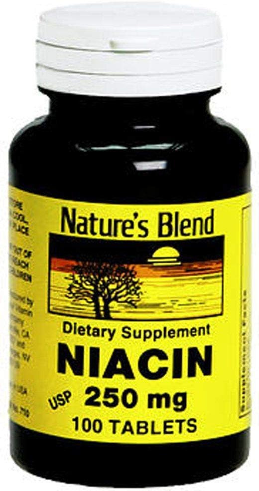 Nature's Blend Niacin 250 mg 250 mg 100 Tabs