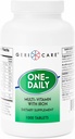 GeriCare One-Daily Multi-Vitamin with Iron Tablets, 1000 Count (Pack of 1)