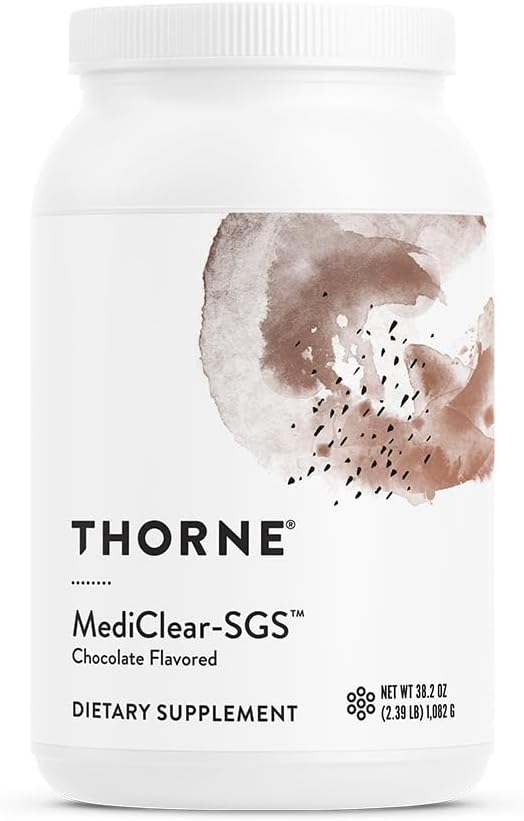 THORNE - MediClear-SGS - Rice and Pea Protein-Based Drink Powder with a Complete Multivitamin-Mineral Profile - Foundational Support - Eliminate Environmental & Dietary Toxins* - Chocolate - 38.2 Oz