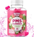 PMS Gummies - PMS Vitamins for Women & Teens - PMS Period Relief - Cramping, Bloating, Mood Swings - Made in The USA (Strawberry, 60 Count)