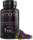 Smarter Raw Whole Food Vitamin C from Berries, Premium Antioxidants, Bioflavonoids & Polyphenols, 60 Vegan Capsules