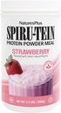 NaturesPlus SPIRU-TEIN, Strawberry - 2.4 lb - Plant-Based Protein Shake - Non-GMO, Vegetarian, Gluten Free - 32 Servings