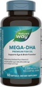 Nature's Way Mega-DHA Premium Fish Oil, Supports Eye and Brain Function*, Omega-3, 2,000 Fish Oil mg per 2-Softgel Serving, 60 Softgels (Packaging May Vary)