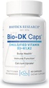 Biotics Research Bio-DK Caps™–Emulsified Vitamin D and K, Vitamin D3 125 mcg & Vitamin K (k1,k2) 550 mcg- MK7– Vitamin D3 K2 K1, Stronger Bones, Musculoskeletal Strength, Healthy Heart & BMI 60 Caps
