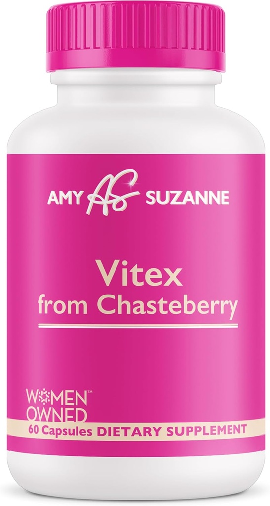 Vitex Supplement for Women - Hormone Harmony for Women from Organic Chasteberry - Hormone Balance, Period, Perimenopause Support - 60 Capsules