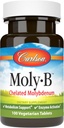 Carlson - Moly-B, Chelated Molybdenum, Metabolism Support, Enzyme Activation, 100 Vegetarian Tablets
