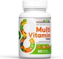 LiveGood™ Men's Bio-Active Complete Multivitamin, Daily Supplement with Vitamin A, B12, C, E, Lycopene, Vegan, 60 Capsules