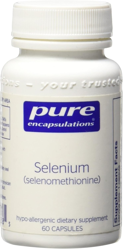 Selenium 200mcg (Selenomethionine) Dietary Supplement (60 Capsules)