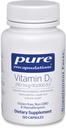 Pure Encapsulations Vitamin D3 250 mcg (10,000 IU) - Supplement to Support Bone, Joint, Breast, Heart, Colon & Immune Health - with Premium Vitamin D - 120 Capsules