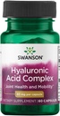 Swanson High Potency Hyal-Joint Hyaluronic Acid Complex 83 Milligrams 60 Capsules