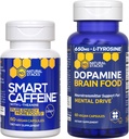 NATURAL STACKS Smart Caffeine + Dopamine Brain Food Bundle - Supports Energy, Focus & Mental Drive* - 120 Total Capsules