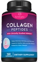 Sunergetic Premium Collagen Peptides Capsules – 2500 mg of VERISOL Collagen Peptides Type 1 & Type 3 – Multi Collagen Supplement to Support Joint Health, Hair, Skin & Nails – 150 Collagen Capsules