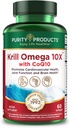 Krill Omega 10X more EPA & DHA with CoQ10 Super Formula from Purity Products. 60 SOFT GELS