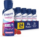 Ensure COMPLETE Nutrition Shake with 30g Protein, Immune Health Nutrients, Chocolate and Strawberry Flavors, Packs of 24 (10 fl oz)