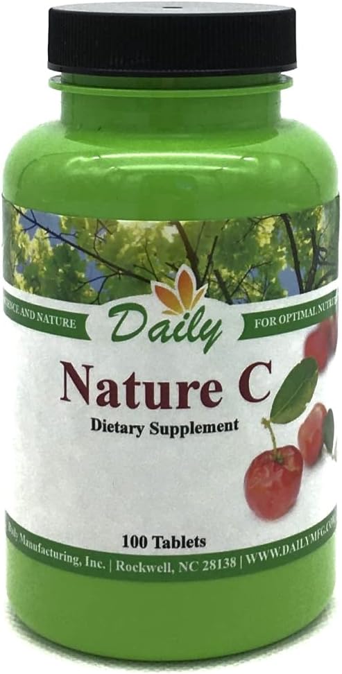 Daily Manufacturing Nature C (Vitamin C from Acerola Cherry) 100 Tablets per Bottle