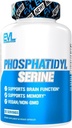 Evlution PhosphatidylSerine Nootropics Brain Support Supplement - Advanced Anti Aging Brain Health Supplement for Adults - Memory and Focus with Phosphatidylserine 300mg - EVL Vegan Non-GMO
