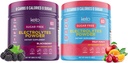 Keto Vitals BlackBerry Bundle with Fruit Punch - 2 Pack Bundle Keto Electrolytes Powder - Keto-Friendly Electrolytes with Potassium, Magnesium, Sodium, Calcium - BlackBerry & Fruit Punch