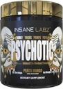 Insane Labz Psychotic Gold, High Stimulant Pre Workout Powder, Extreme Lasting Energy, Pumps and Endurance with Beta Alanine, DMAE Bitartrate, NO Booster (35 Servings, Peach Mango)