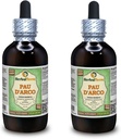 PAU d'arco (Tabebuia Impetiginosa) Glycerite, Dried Bark Alcohol-Free Liquid Extract (Brand Name: HerbalTerra, Proudly Made in USA) 2x4 fl.oz (2x120 ml)