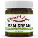 Grace Harbor MSM Cream – Original – Daily Skin, Muscle and Joint Rub with Goat Milk, Essential Oils & MSM – Neck, Back, Shoulder, Elbow, Knee, Hand and Foot Therapy – 4 oz