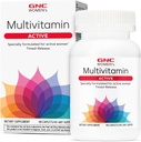 GNC Women’s Active Multivitamin Clinically Proven for Nutrition, Exercise Recovery, Energy Production, Bone Health, Beauty, Immune, Biotin, Iron, Zinc, 90 Caplets