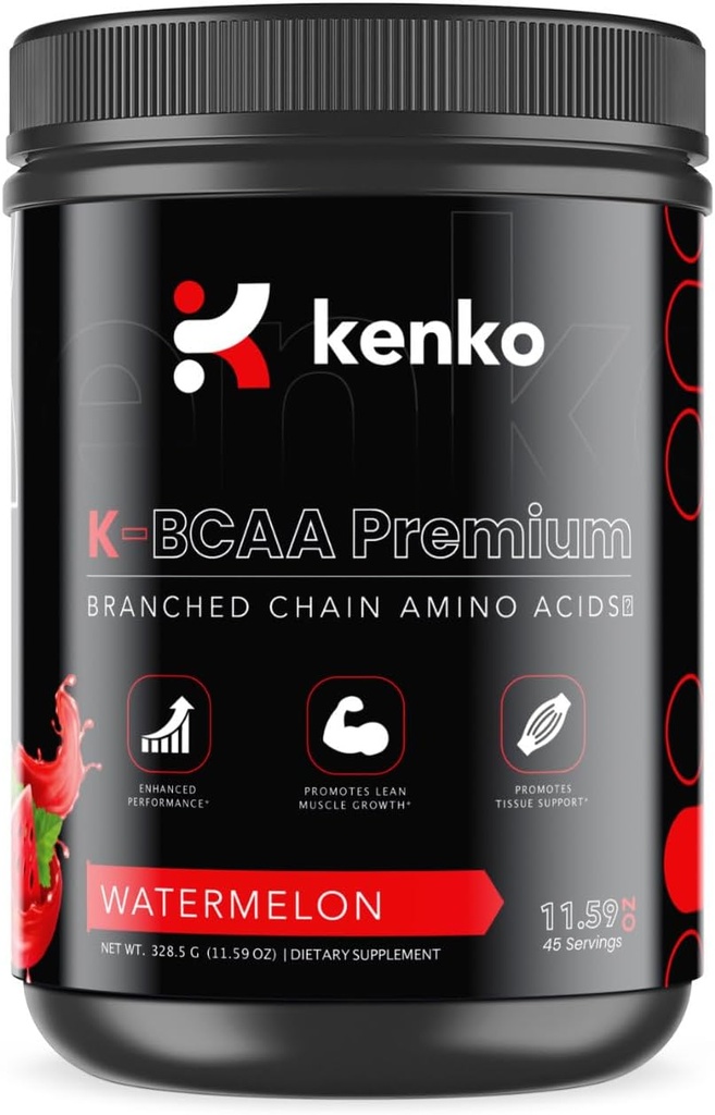 Kenko essentials K-BCAA Premium, Branched-Chain Amino acids (Watermelon)