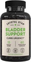 Crystal Star Bladder Support (60 Capsules) – Herbal Supplement for Healthy Bladder Function - Cranberry, Dandelion & Fenugreek - Helps Overactive Bladder and Incontinence - Non-GMO