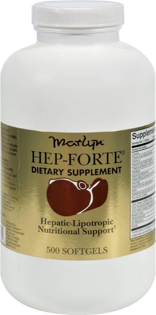 Naturally Vitamins Marlyn Hep-Forte - 500 Softgels