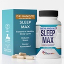 Dr. Nandi’s Sleep Max Natural Sleep Aid – Magnesium, GABA, 5-HTP & Taurine – REM Sleep & Deep Sleep Supplement Without Melatonin – Non-Habit Forming Vegan Herbal Sleep Aid – Non-GMO – 60 Capsules