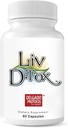 Liv D-Tox - 60 Capsules - Liver Detox and Cleanse Support Health Supplement, with Turmeric Root Extract, Milk Thristle, and Asparagus