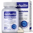 6-in-1 Magnesium Complex, 420mg Pure Magnesium Glycinate, Magnesium Supplement with GABA, 5-HTP, L-Theanine, L-Tyrosine, Vegetarian & High Absorption, 90 Capsules