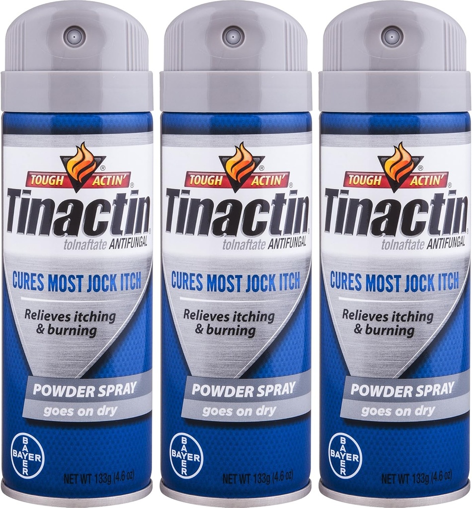 Tinactin Jock Itch Spray Powder,4.6 oz. (Pack of 3)