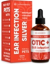 Dog Ear Infection Treatment | OTIC+ Ear Infection Treatment for Dogs & Cats | Cat Cleaner Drops | Chlorhexidine Wash for Pets | Helps with Otic Irritations & Itchings | Nano Silver | 2 Oz