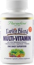 Paradise Herbs Earth's Blend Women's Once Daily Multivitamin with Iron, 48 Organic Superfoods, Probiotics, Antioxidants, Vitamins A, B12, C, D, K2, 60 Capsules