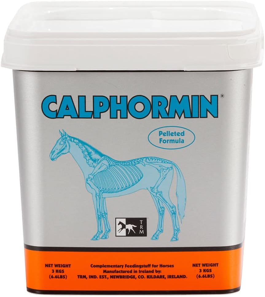 TRM Calphormin Nutrient-Rich Horse Supplement for Optimal Skeletal Development of Young Horses - 6.6 lb (3 Kg) - Bucket - 6.6 lb